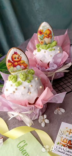 Кулич бездрожжевой творожный