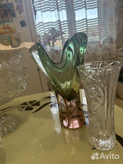 Хрустальная ваза
