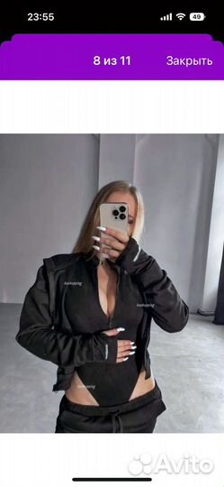 Черный костюм тройка beshopping