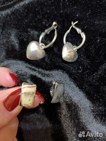 Бижутерия Серьги Кольца