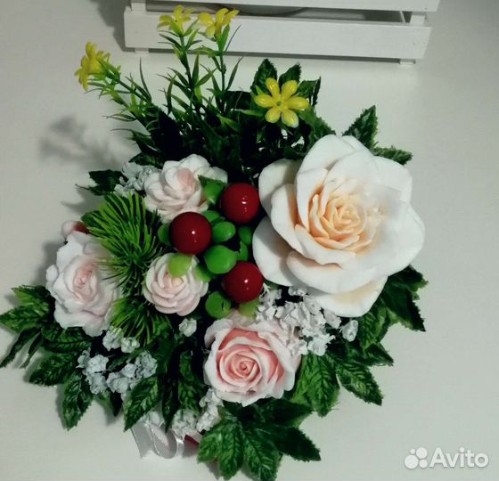 Букет-композиция из натурального мыла