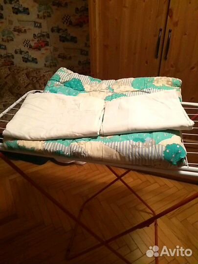 Одеяло детское стеганое шерстяное