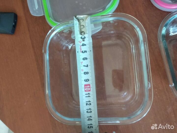 Контейнер стеклянный с крышкой