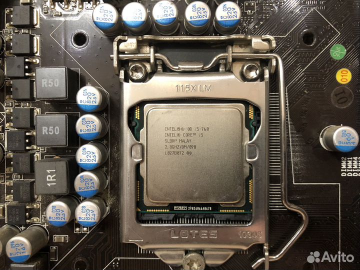 Материнская плата с процессором i5