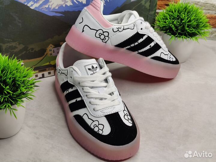 Кроссовки женские Adidas Samba Hello Kitty