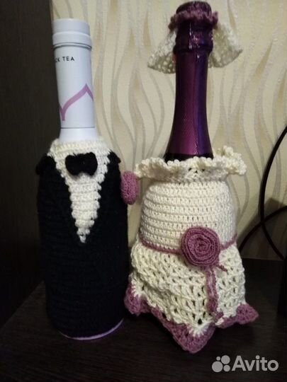 Аксессуары на бутылки, ручная работа