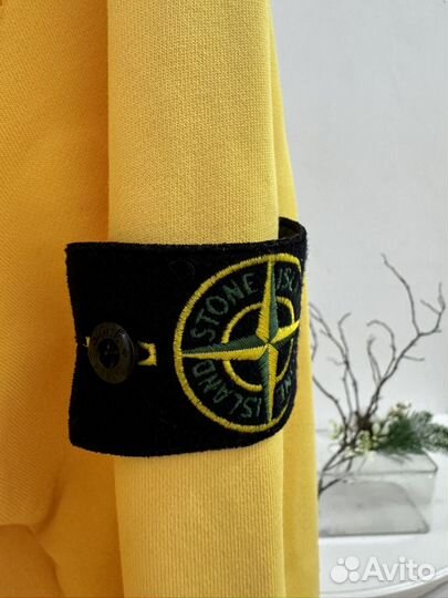 Зип-худи Stone Island Garment Dyed Yellow