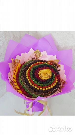 Крутые букеты из денег,сухофруктов и орех