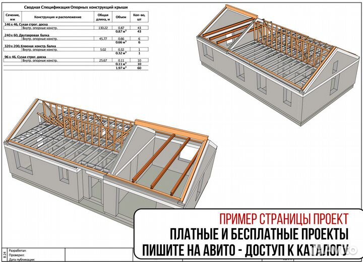 Готовые проекты домов, каркас, газобетон, 300+