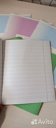 Набор тетрадей в частую косую линейку