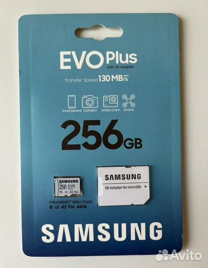 Карта памяти microSD Samsung 256Гб