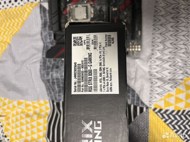 Материнская плата с процессором i7 8700 intel