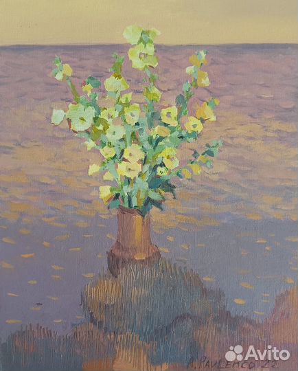 Картина маслом цветы