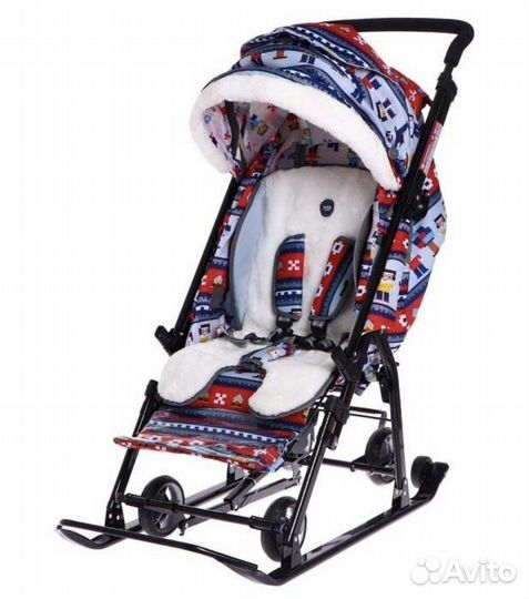 Коляска санки ника в стиле лего