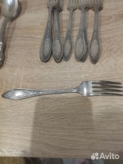 Ложки и вилки мельхиор СССР