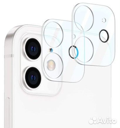 Стекло на заднюю камеру прозрачное iPhone 12