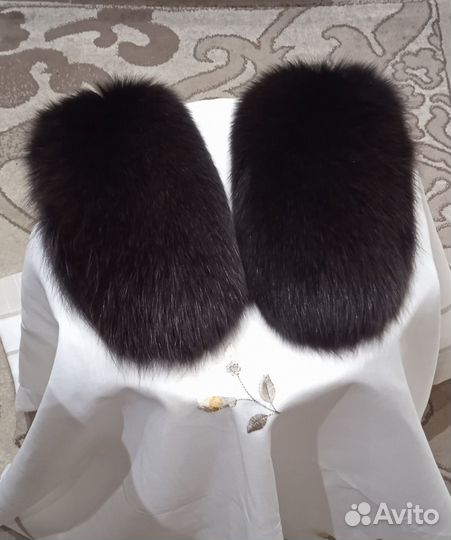 Варежки из натурального песца