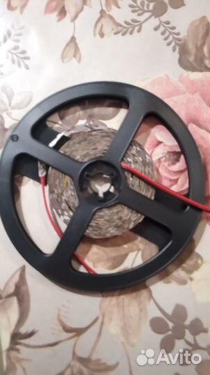 LED лента 5 метров 12 вольт цвет синий