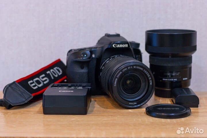 Canon EOS 70d KIT + Объектив (EF-S 18-135mm IS STM
