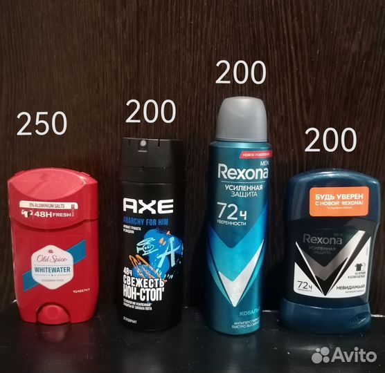 Дезодоранты/Гель д/душа/Шампунь/Лосьон/Гель п/брит