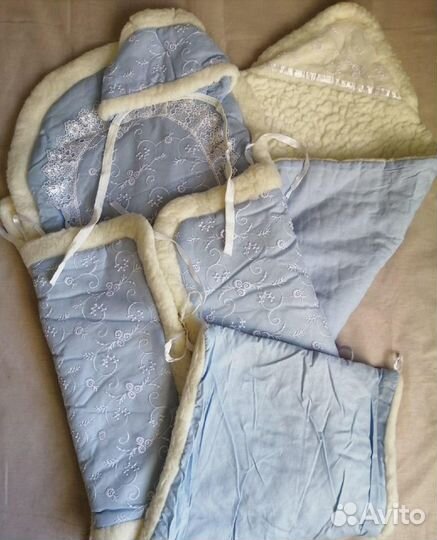 Комплект на выписку для мальчика зима