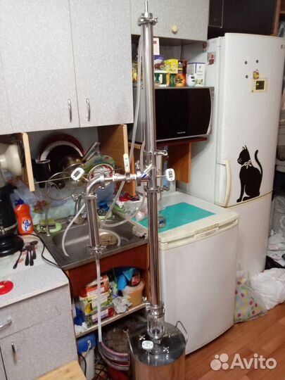 Колонна с узлом отбора по пару и по жидкости 1.5 д