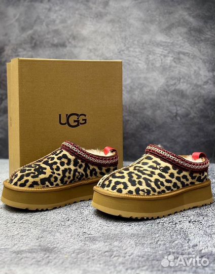 Угги укороченные UGG принт леопард