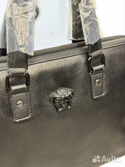 Сумка портфель кожа Versace