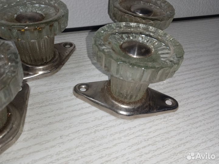 Дверная ручка СССР стеклянная