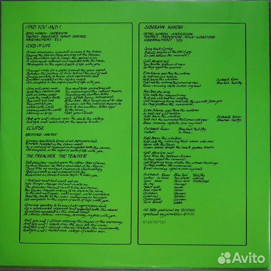 Виниловая пластинка WM Yes Close To The Edge