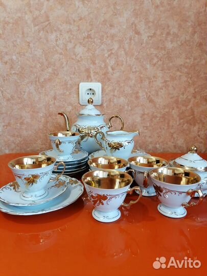 Чайный сервиз 1985 года. Кленовый лист. Новый