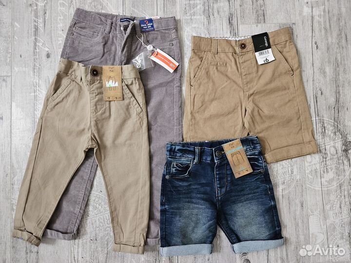 Новые брендовые вещи на мальчика пакетом 92-110