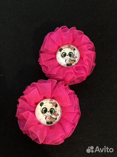 Резиночки для волос для девочек.Ручная работа