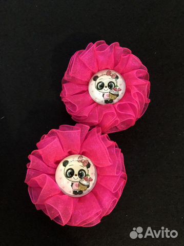 Резиночки для волос для девочек.Ручная работа