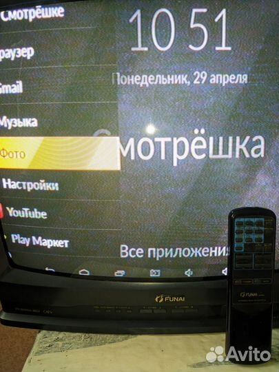 Экран телевизор funai TV-2000A MK7 б/у