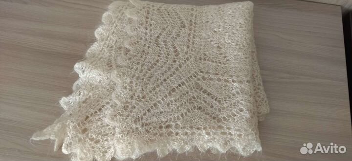 Шаль пуховая ручная работа СССР