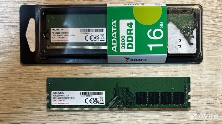 Оперативная память DDR4 32Gb (2x16Gb) 3200MHz