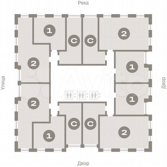 Квартира-студия, 35,4 м², 22/25 эт.