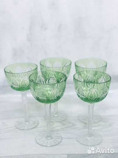 Фужеры цветной хрусталь