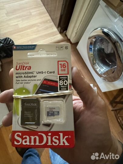 Карта памяти MicroSD 16Gb оригинал