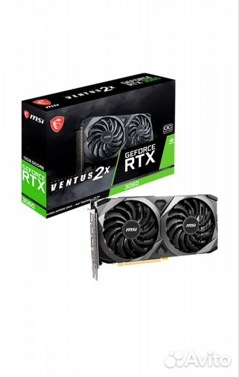 Видеокарта MSI GeForce RTX 3060 ventus 2X 12G OC