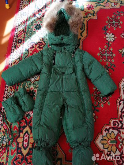 Детский зимний комбинезон на мальчика 86