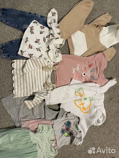 Пакет вещей на девочку от 86 до 98