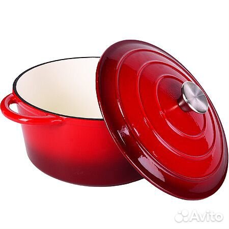 Казан-Кастрюля 2,6 л чугун 22х15,5 см