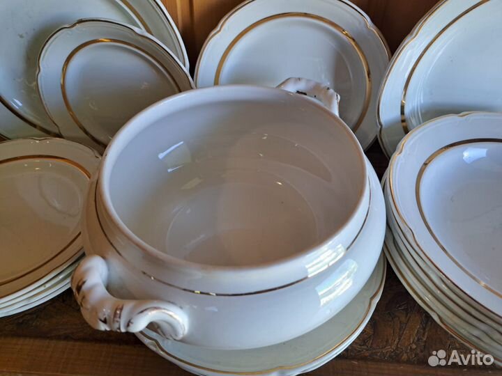 Советская посуда зик Конаково (60 тарелок), Дулево