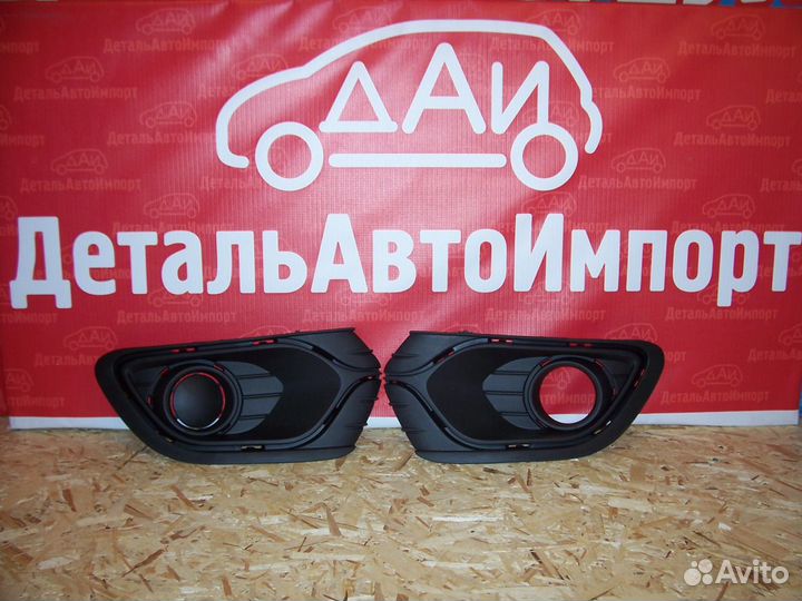 Решетка бампера под птф Renault Logan/Sandero 2014