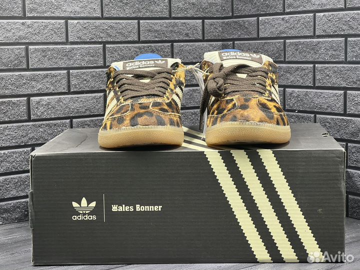 Кроссовки Adidas Samba Pony Leopard x Wales Bonner