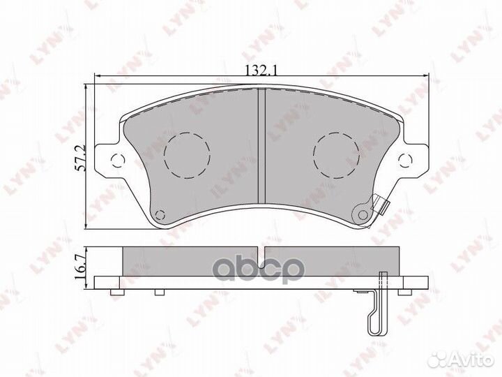 Колодки тормозные дисковые перед BD7540 LYN