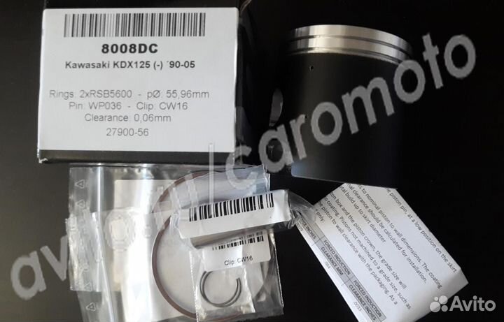 Поршень 55.96 мм кованый Wossner 8008DC