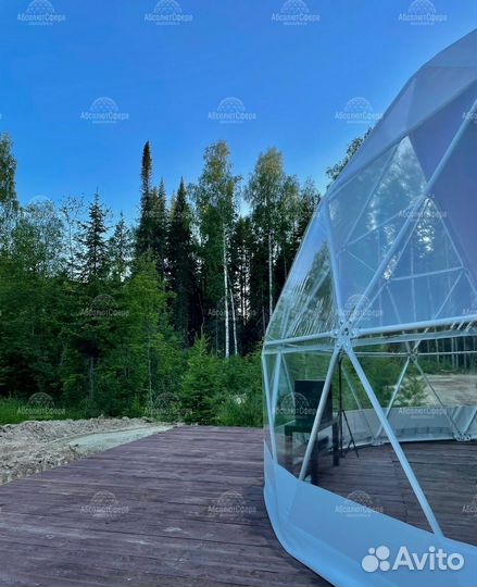 Летний геокупол сфера для глэмпинга D8